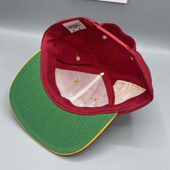 Goofy’s Hat Co. Disney Mickey Mouse Big Print Embroidered Red SnapBack Hat - Picture 7 of 8